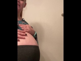 Pregnant sfw tease with_10 second flashing