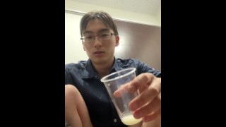 Masturbation Hentai 2 Uncensored Masturbation Amateur Who Ejaculates In A Clear Cup And Drinks Herself