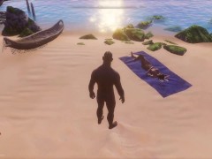 Wild Life Fortnite - бегаю и прыгаю голым по нудистскому пляжу [Gameplay]