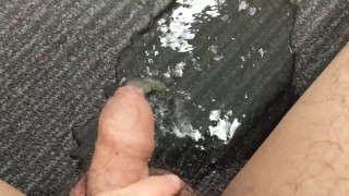 Gay Pissing On The Carpet While Unwinding