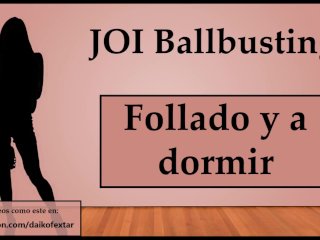 (En Español)JOI Ballbusting_Anal y a Con Un_Consolador