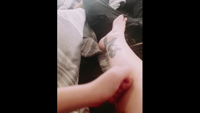 Hd Porn Sexy Feet Tattoo - Cute Kinky little Feet and Toes with Sexy Siren Tattoo on Ankle // Playing  & Wiggling - Pornhub.com