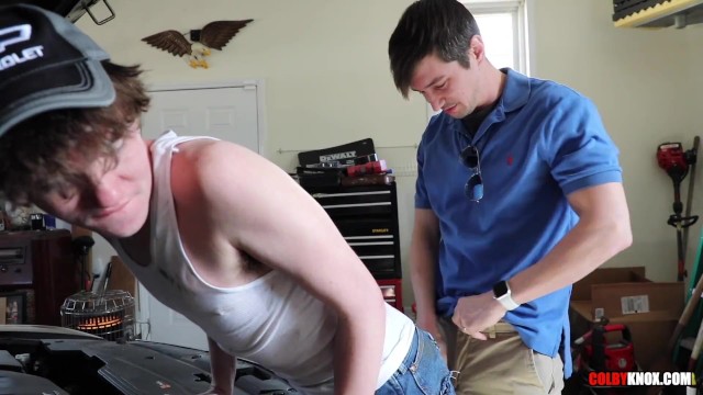 Colby Chambers Dicks Down Sexy Gay Country Babe Mechanic Right Through His Wranglers RAW