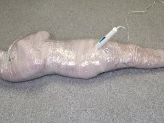 Harley Quinn Wrapped in Layers of Mummification_Bondage Then Teased with a Wand & MadeTo Cum