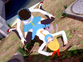 【Onodera Kosaki】【Futanari 3D】【Chitoge Kirisaki】【Nisekoi】