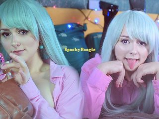 Elizabeth Liones Tries A New Glass Toy In All Her Holes - Asmr Cosplay Spooky Boogie Hd