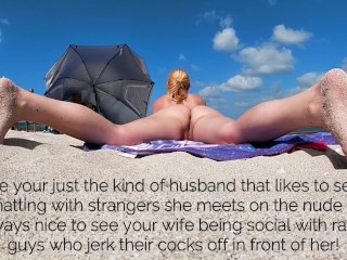 My Friend Mrs Kiss Is_An Exhibitionist Wife That Likes To Tease Nude_Beach Voyeurs In Public!