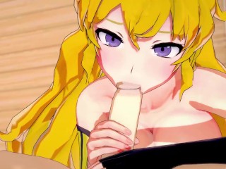 Yang Xiao Long gets mouth fucked before swallowing aload of cum - RWBYHentai