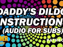 ASMR Daddy's Dildo Instructions for Sub Sluts (Audio)