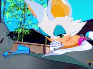 Sonic Animal Crossing Hentai - Raymon Gets Cum In Rouge'sMouth Then_Rides His Dick
