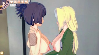 Hentai hra na anime porno Naruto Lesbians Anko and Tsunade Gameplay