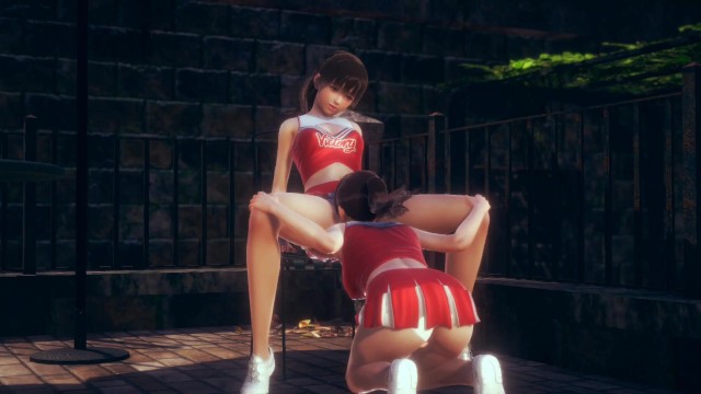 Cute Asian Cheerleader Licking her Lesbian Friend Pussy - Pornhub.com