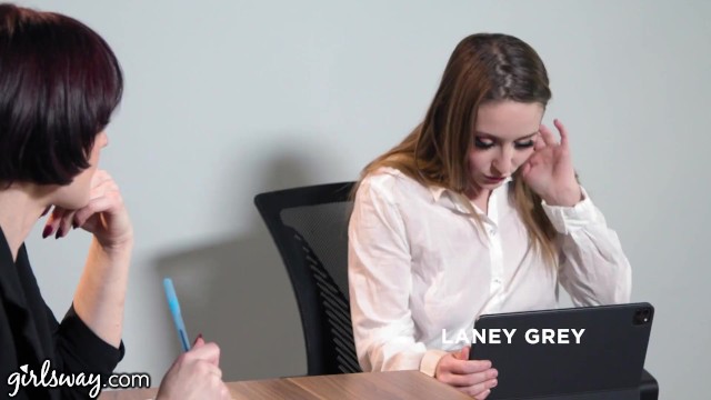 GIRLSWAY Laney Grey Is Obsessed With Her Boss, They Hard Finger Each Other After Work - Jessica Ryan, Laney Grey