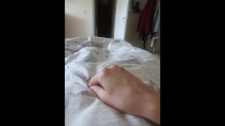 Solo While Watching Porn I Enjoy Quick Lubed Masturbation And Cum