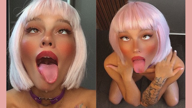 Baby Ahegao Asks to Cum on her Face