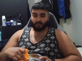 Solo Male Eating Fruit and Talking About His Day(s) #9