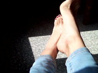 Playing With My Feet While They Sunbathe!