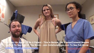 Humiliation Doctor Tampa And Nurse Lilith Rose Of Girlsgonegynocom Perform Alexandria Riley's New Student Physical