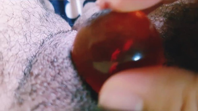Rubbing big clit, dragon ball, lots of fluids, strong orgasm 15