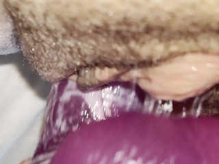 Pounding My Creamy Pussy Fast_With My_Dildo