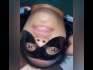 Stepdaughter compilation of theextreme bulge_in the deepthroat upside down (Part 1)