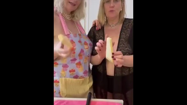 Cath and Anna - Parmesan cheese play 