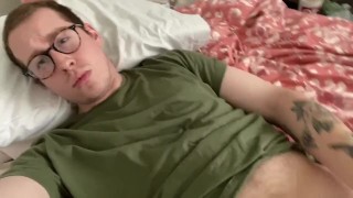 Masturbate Solo Male Masterbates Quickly And Slowly Rubbing His Thick White Cock And Moaning For Assistance