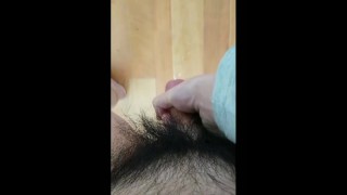 Handjob 個人撮影 目の前で見られながらオナニー 喘ぎ声なし