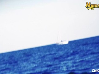 ChicasLoca - Gina Snake HugeTits Spanish_MILF Wild Outdoor Fuck On A Boat