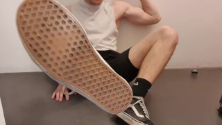 Part 1 Of A Horny Soccer Player's Jerk-Off And Foot Dominance