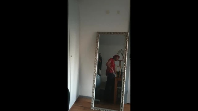 Anouk Tranny Slut - Red Latex Anal Training for her Gaping Rosebud Big Ass 18