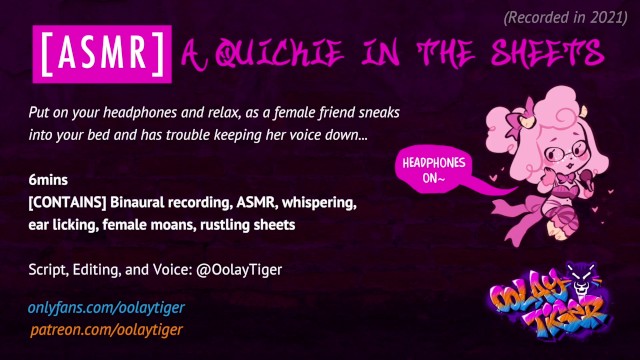 [asmr] A Quickie In The Sheets Erotic Audio Play By Oolay Tiger