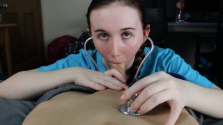Girlfriend Cosplays As A Nurse.. Gives "Exam"