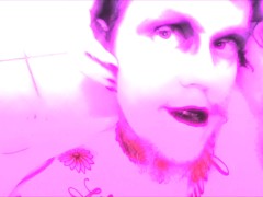 Trans Man With Big Neon Lips Does POV Blowjob Psychedelic Erotic Horror Fantasy