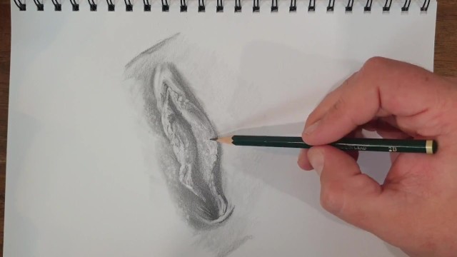 Group Sex Pencil Drawing - Drawing a Sexy Vagina. Porn Art Video Number 1 - Pornhub.com