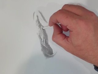 Drawing a Sexy Vagina. PornArt Video_Number 1