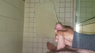 Penis Envy.  Shooting his piss all over!