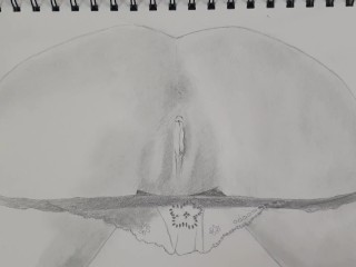 Drawing a vagina and panties porn art video number_2