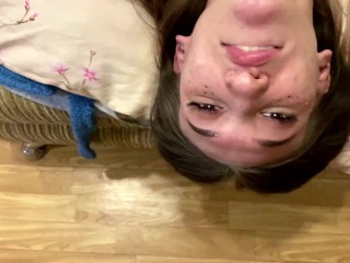 Russian whore gets mouth_fucked hard