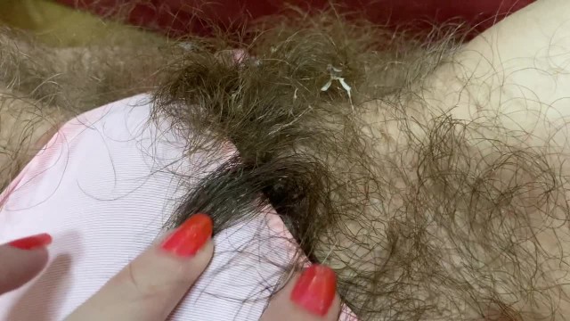 Hairy pussy girl makes her pantie dirty big clit masturbation 49