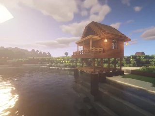 How To Build A Easy Beach House In Minecraft (Tutorial)
