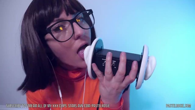 Velma ASMR Ear Eating Dirty Talk - PASTEL ROSIE - Cosplay ASMRtist Ear Licking Cum Encouragement JOI 11