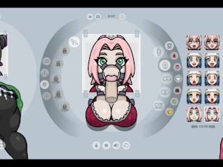 Fapwall [Rule34 Hentai game] Sakura fromNaruto is_taking 6 penis at once
