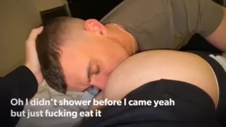 Rimjob Cute Chav Worships His Sweaty Master's Ass