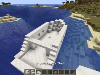 How to build a YACHT inMinecraft (Easy Builds)
