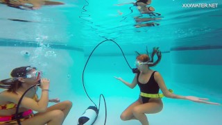 A perfect brunette babe Katya Nakolkina underwater