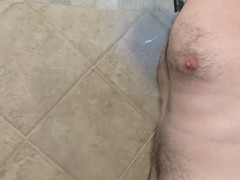Rubbing one out in the shower