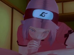 Crossing Lust Part 9 - Haruno Sakura Sucking A Big Dick