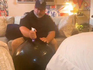 Chub Daddy Has Biggest Hand-Free Cumshot Ever! Chub Coach Humps A Ball With Two Loads In His Ass Fr