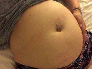 Swollen Belly Girl Bloated Belly Gurgles